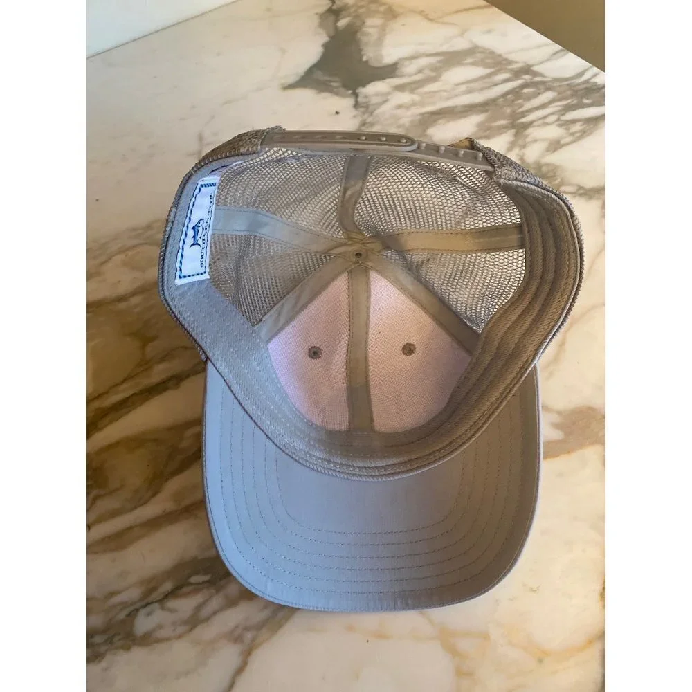 Southern Tide‎ Gray Patriotic Military Mesh Back Hat Cap Adjustable